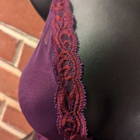 Natori Feathers. Size: 32D. Purple and Red. Gently Worn. - Picture 4 of 5